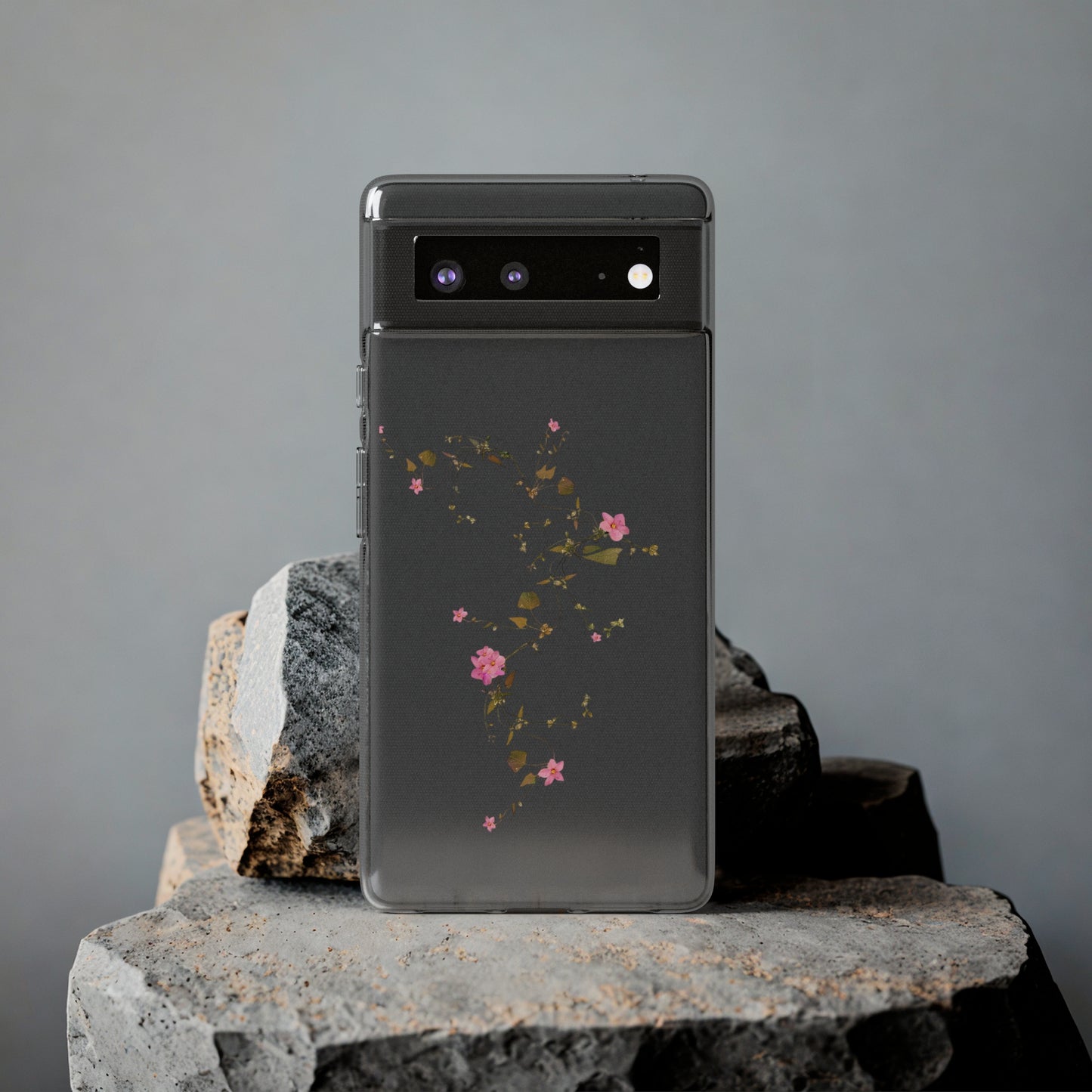 Floral Soft Phone Case - Elegant Botanical Design for Nature Lovers