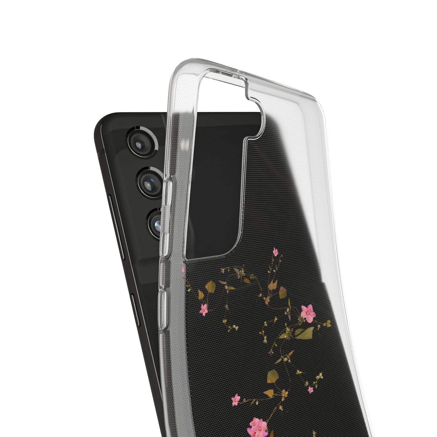 Floral Soft Phone Case - Elegant Botanical Design for Nature Lovers