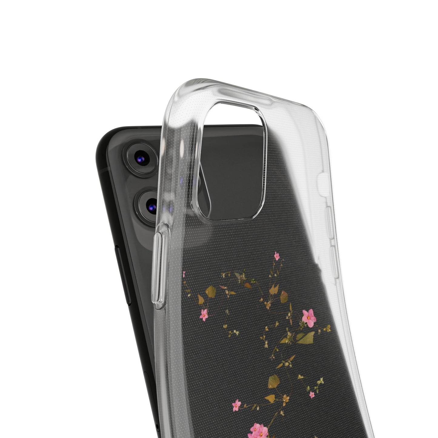 Floral Soft Phone Case - Elegant Botanical Design for Nature Lovers