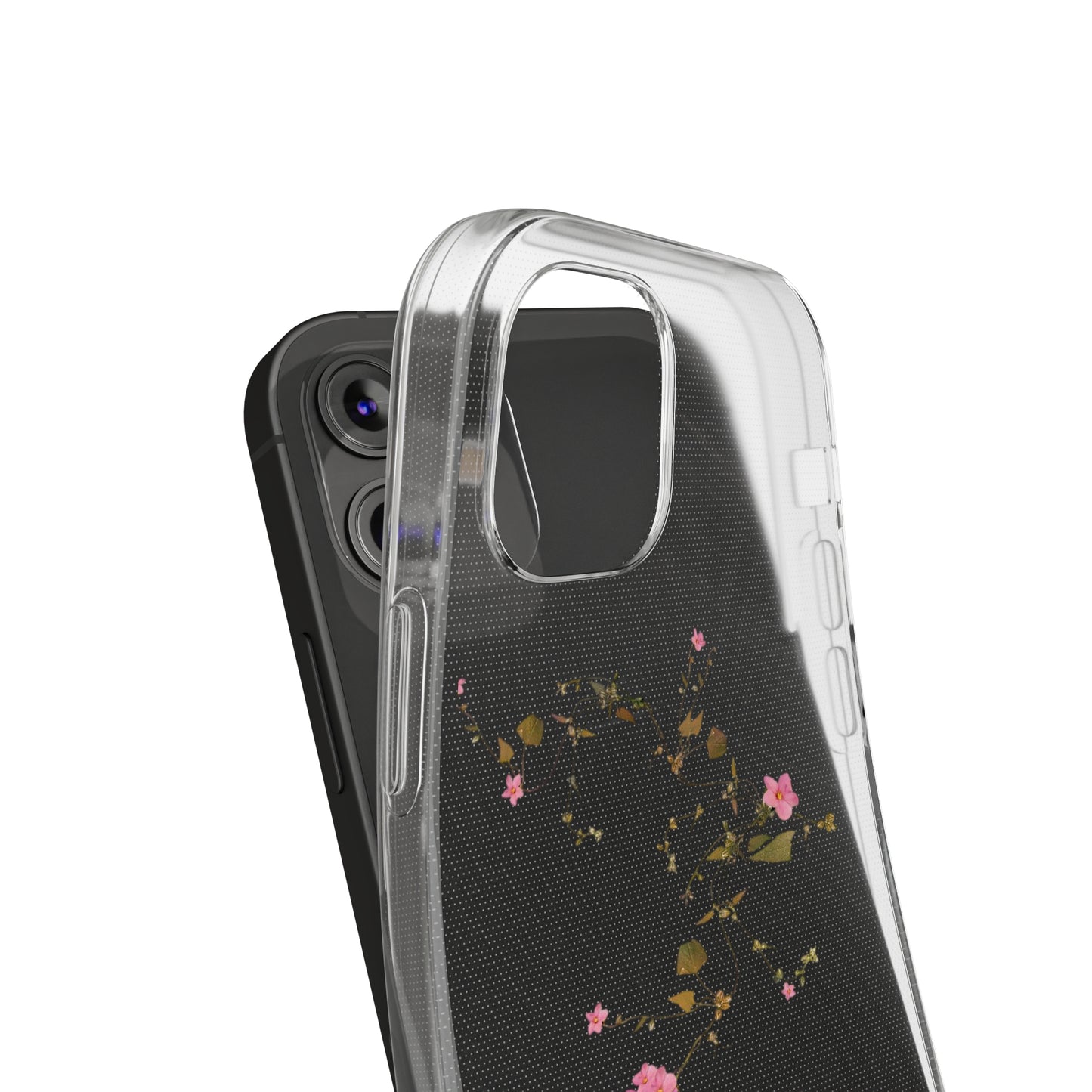 Floral Soft Phone Case - Elegant Botanical Design for Nature Lovers