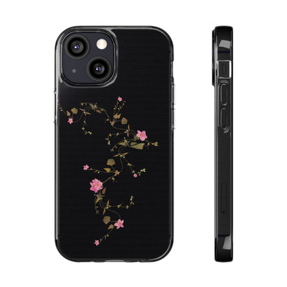 Floral Soft Phone Case - Elegant Botanical Design for Nature Lovers
