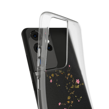 Floral Soft Phone Case - Elegant Botanical Design for Nature Lovers